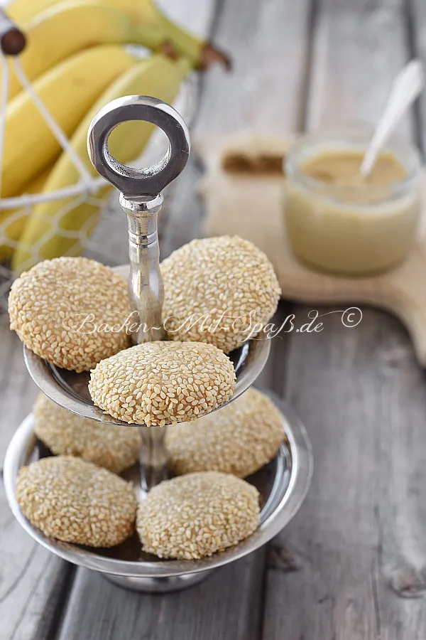 Banane- Tahini- Kekse Banane- Tahini- Kekse