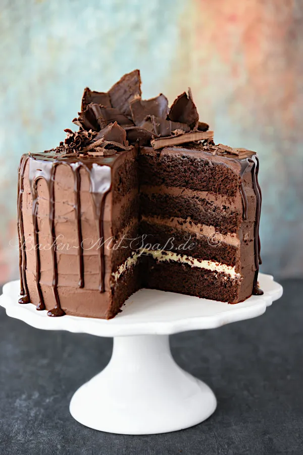 Dreifarbige Schokotorte Dreifarbige Schokotorte