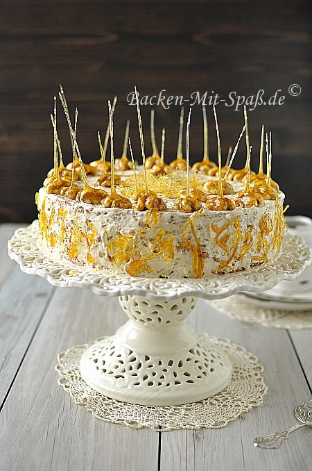 Walnuss- Karamell- Torte Walnuss- Karamell- Torte