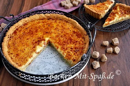 Crème brûlée Tarte Creme brulee tarte
