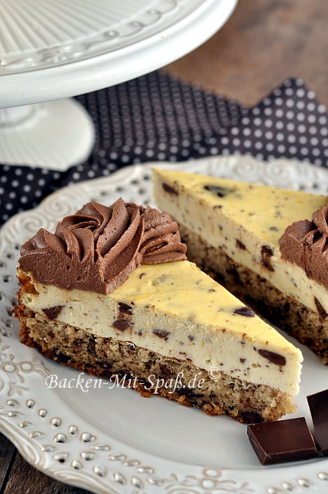 Käsekuchen mit Nuss-Schokoboden Käsekuchen mit Nuss-Schokoboden