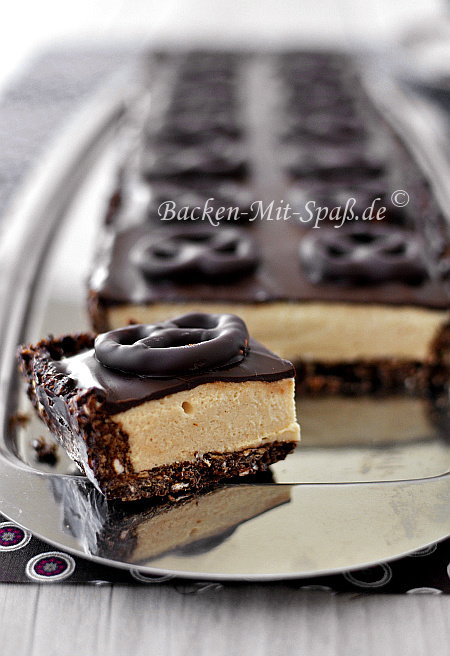 Brezel- Erdnussbutter- Tarte Brezel- Erdnussbutter- Tarte