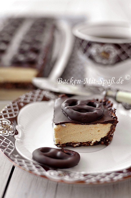 Brezel- Erdnussbutter- Tarte Brezel- Erdnussbutter- Tarte