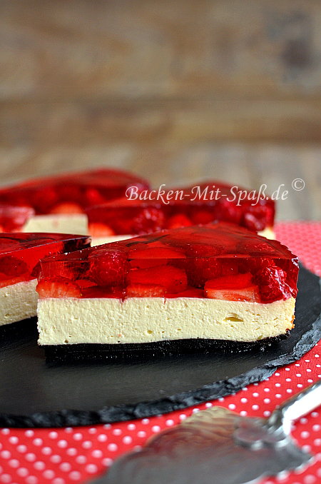 Götterspeise- Käsekuchen Götterspeise- Käsekuchen