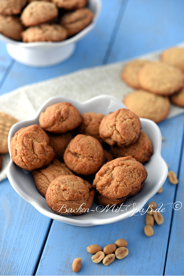 Glutenfreie Erdnussbutter- Kekse Glutenfreie Erdnussbutter- Kekse