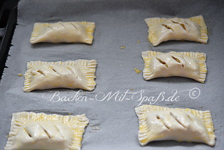 Blätterteig – Apfeltaschen 4